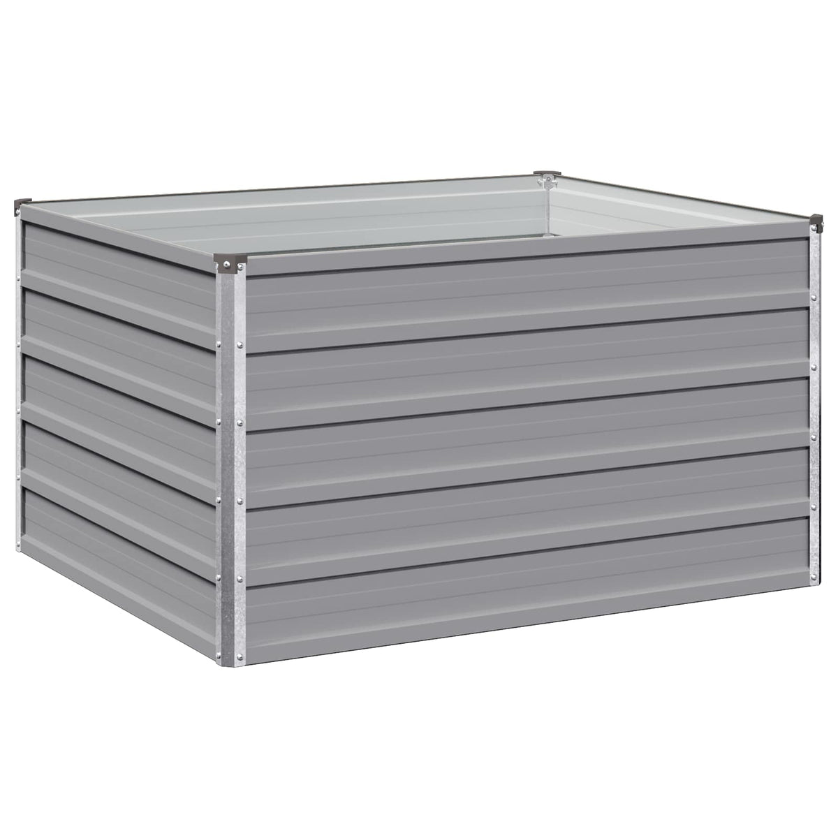 Raised Garden Bed Grey 100 x 80 x 55 cm cold-rolled steel