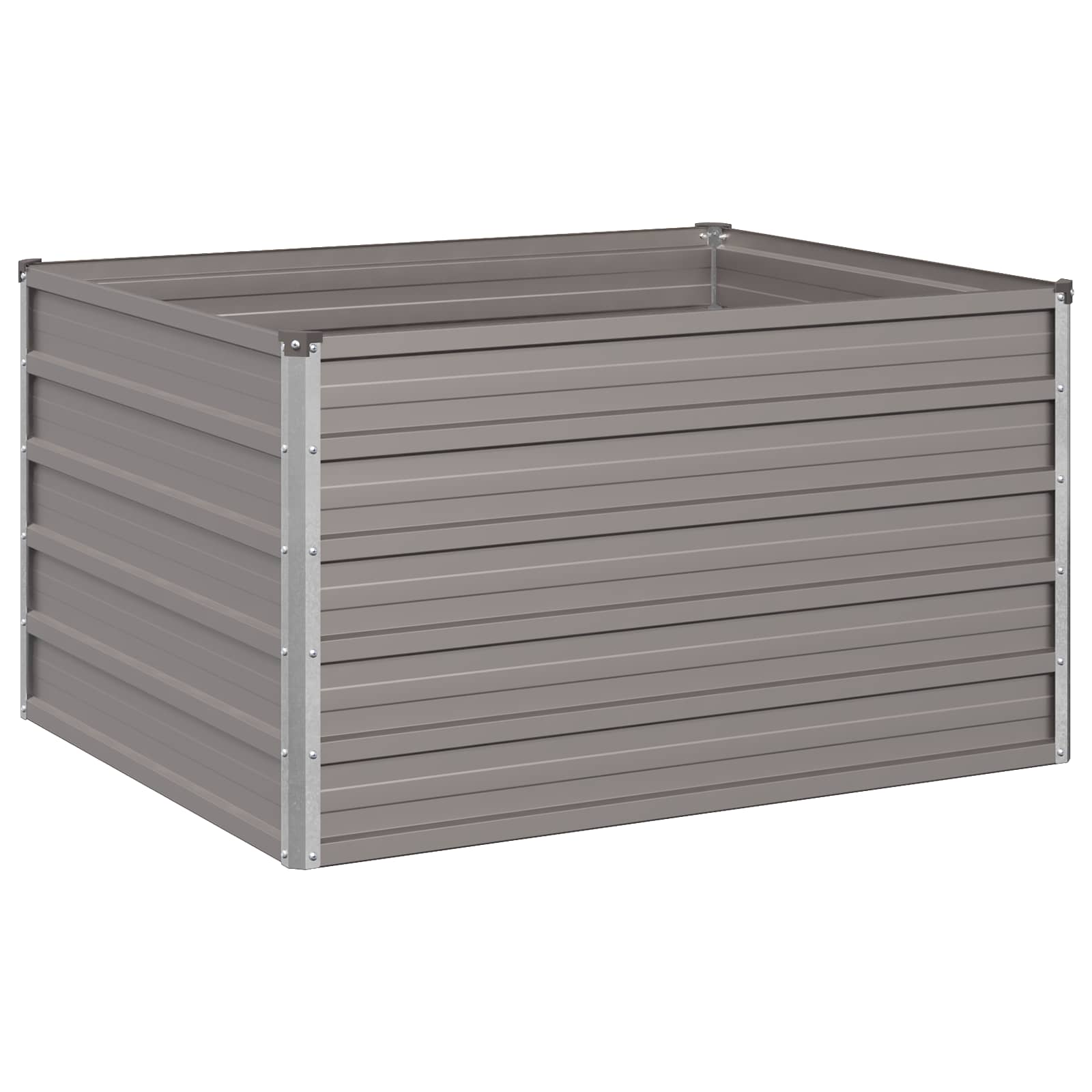 Raised Garden Bed Rusty 100 x 80 x 55 cm corton