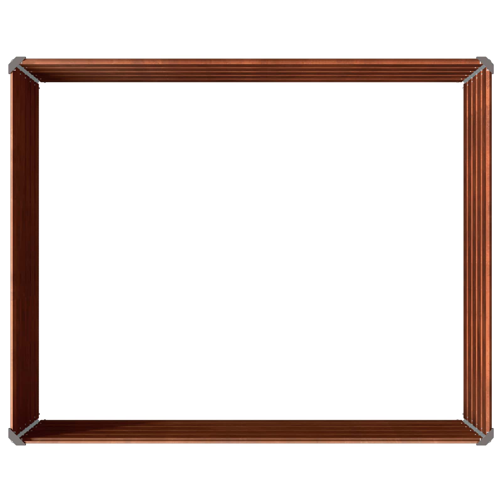 Raised Garden Bed Rusty 100 x 80 x 55 cm corton
