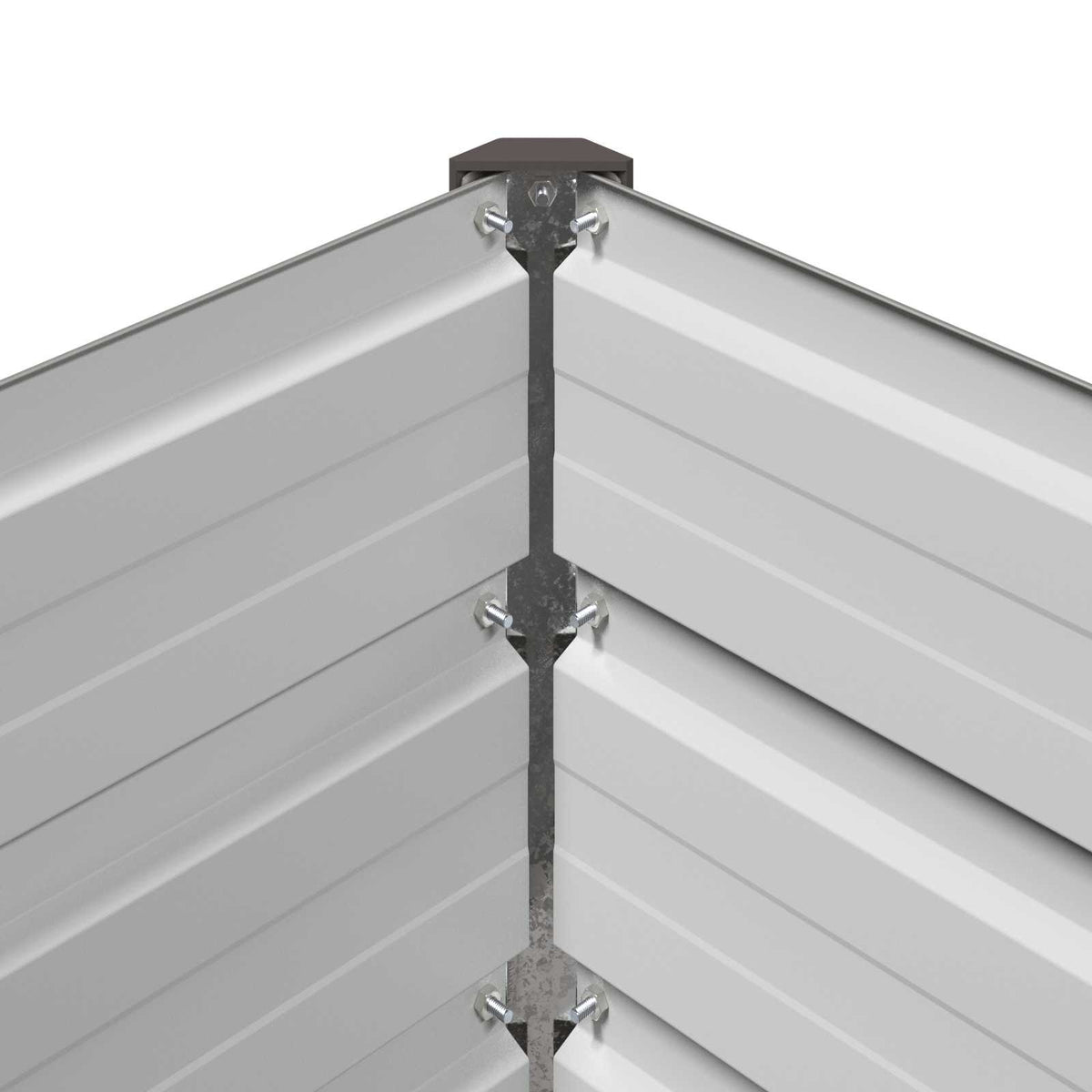 Raised Garden Bed Grey 160 x 80 x 55 cm cold-rolled steel