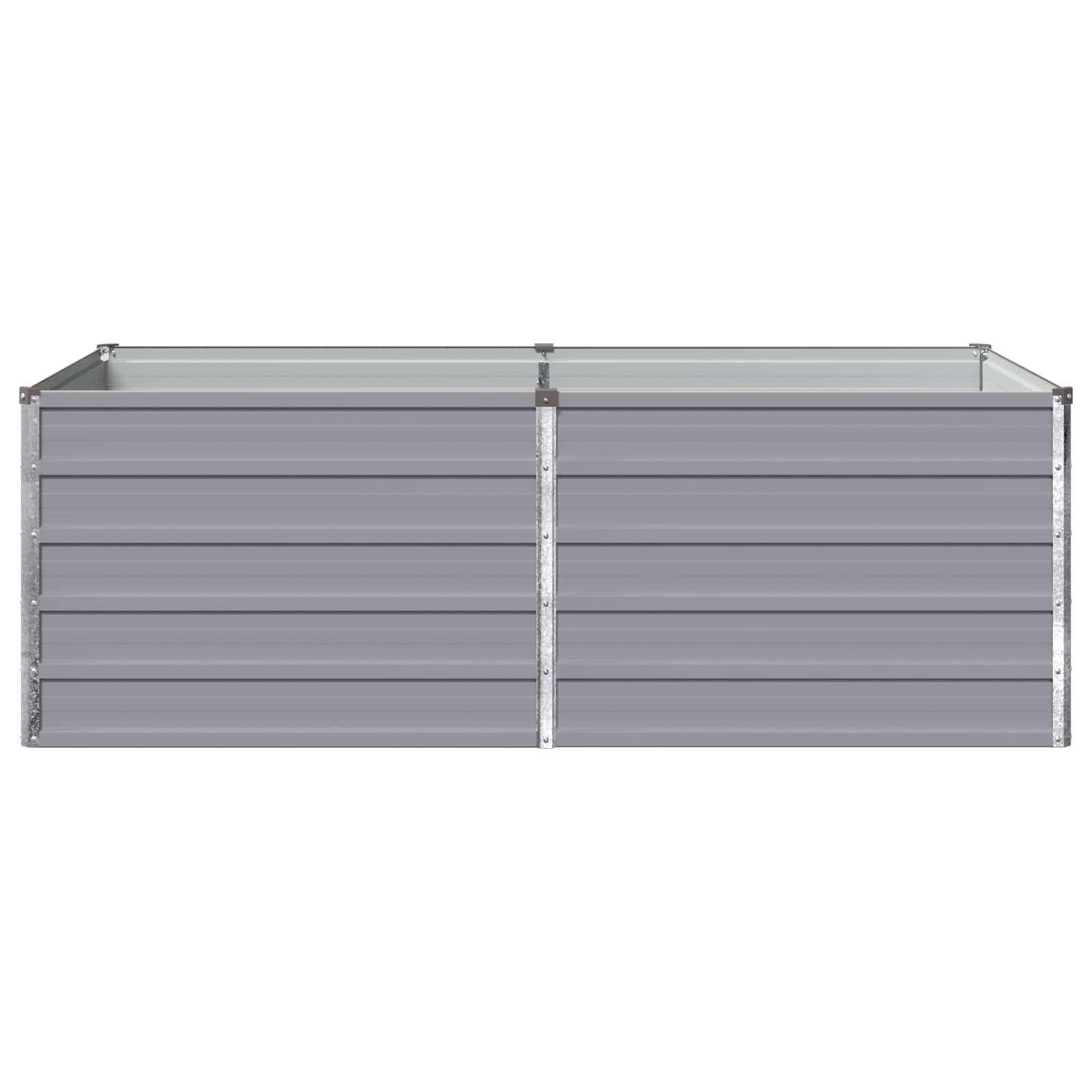 Raised Garden Bed Grey 160 x 80 x 55 cm cold-rolled steel