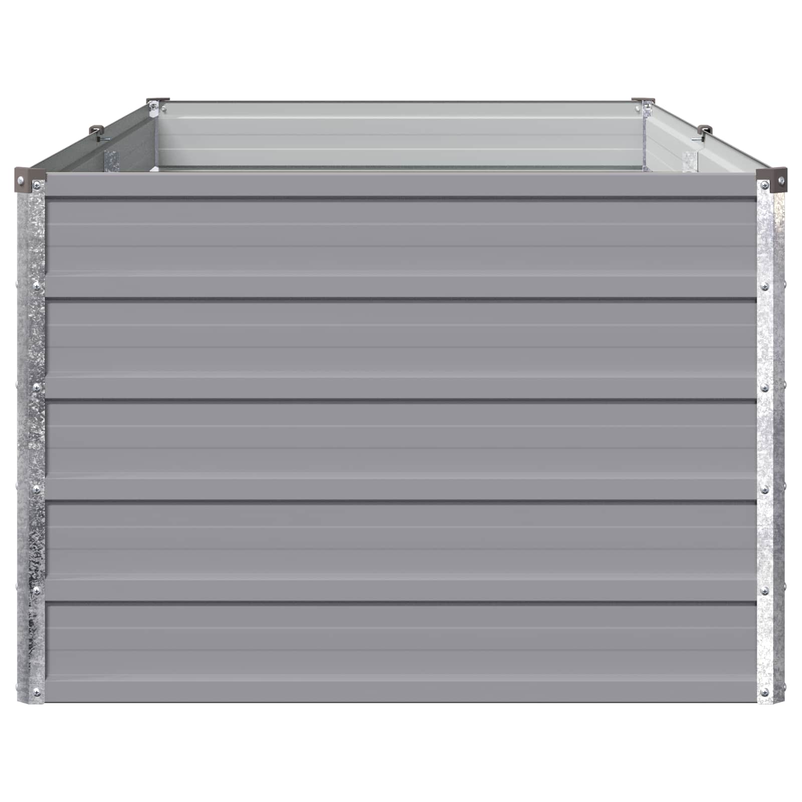 Raised Garden Bed Grey 160 x 80 x 55 cm cold-rolled steel