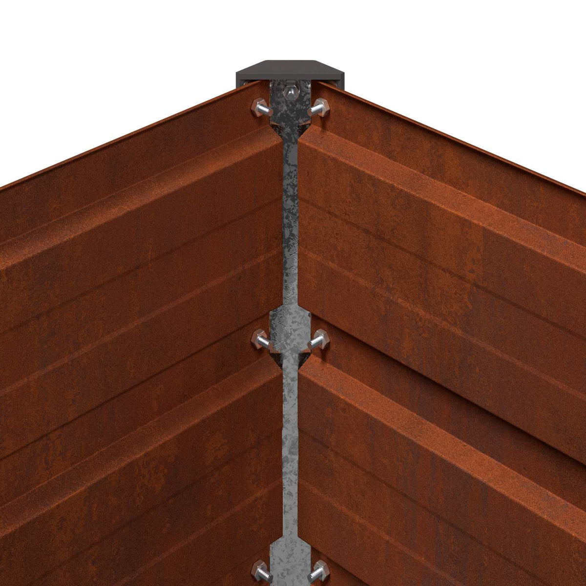 Raised Garden Bed Rusty 160 x 80 x 55 cm corton