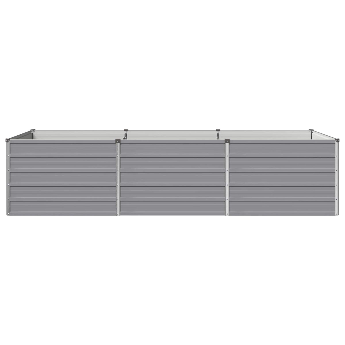 Raised Garden Bed Grey 240 x 80 x 55 cm cold-rolled steel