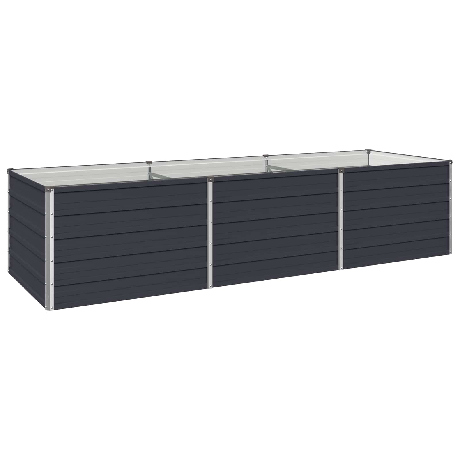 Raised Garden Bed Anthracite 240 x 80 x 55 cm cold-rolled steel