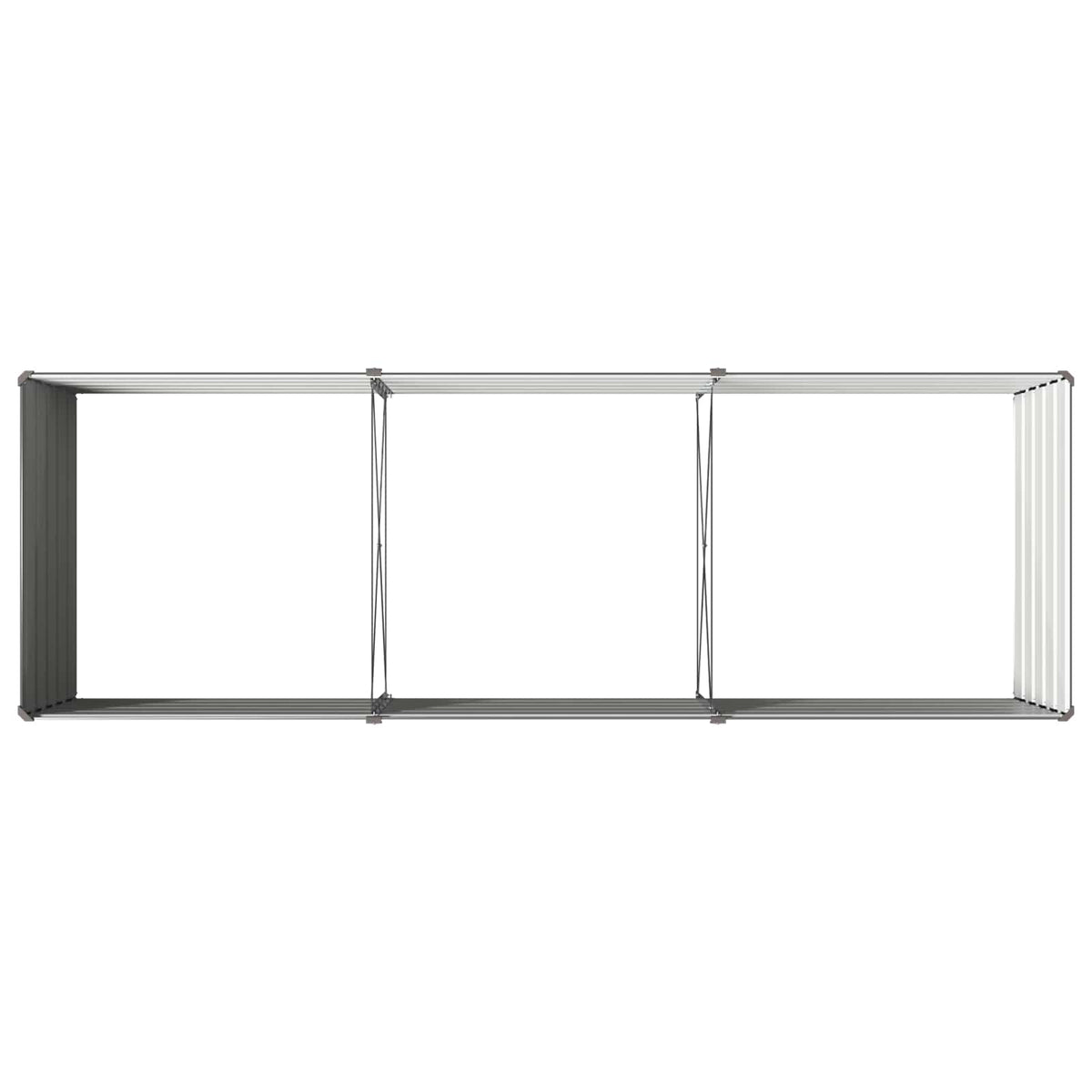 Raised Garden Bed Anthracite 240 x 80 x 55 cm cold-rolled steel