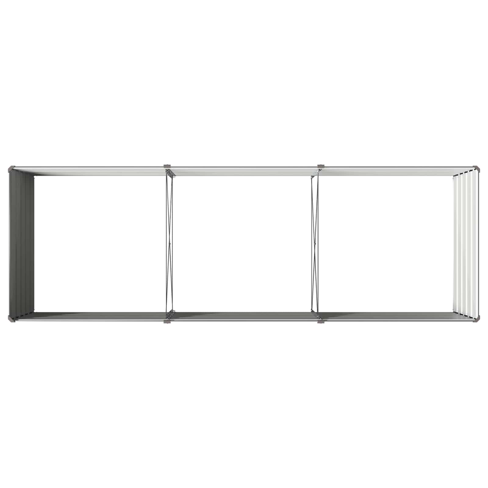 Raised Garden Bed Anthracite 240 x 80 x 55 cm cold-rolled steel