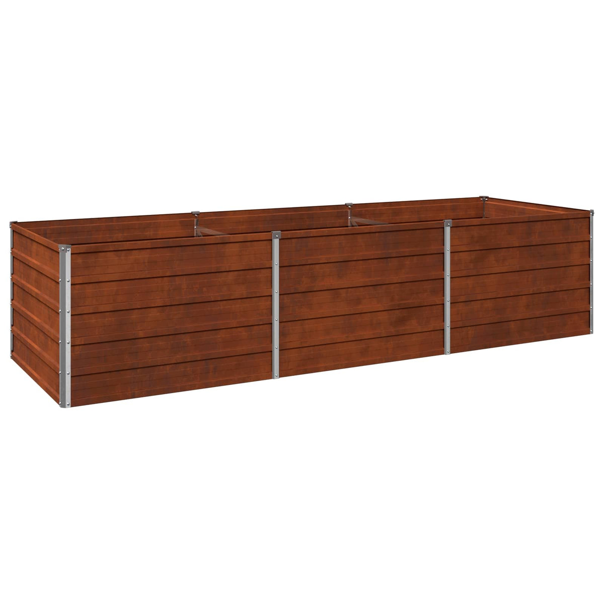Raised Garden Bed Rusty 240 x 80 x 55 cm corton