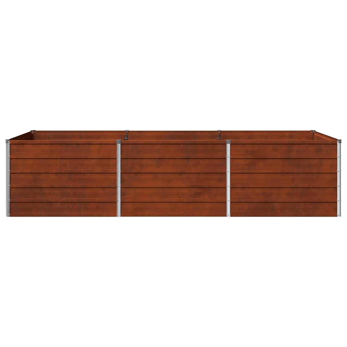 Raised Garden Bed Rusty 240 x 80 x 55 cm corton