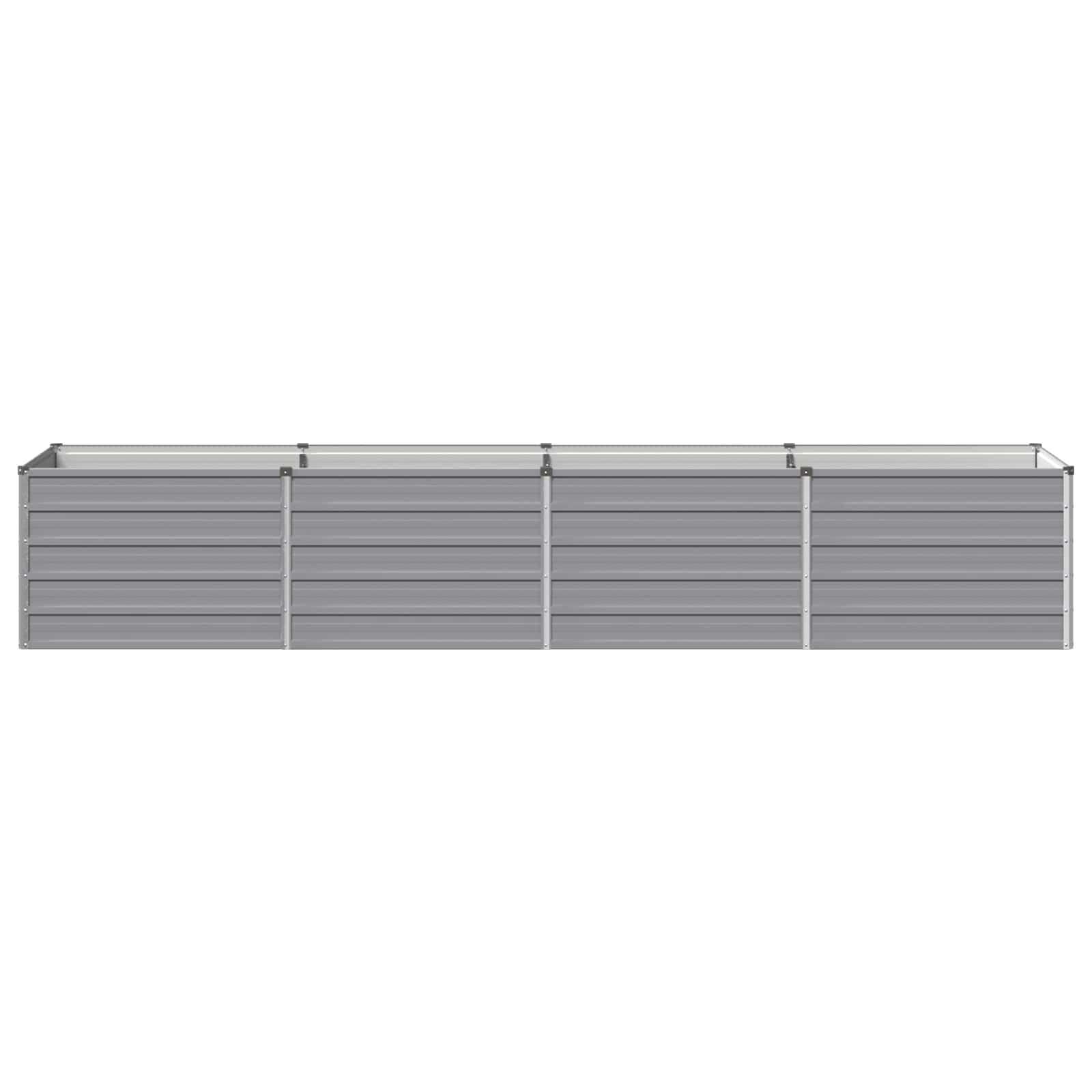 Raised Garden Bed Grey 320 x 80 x 55 cm cold-rolled steel