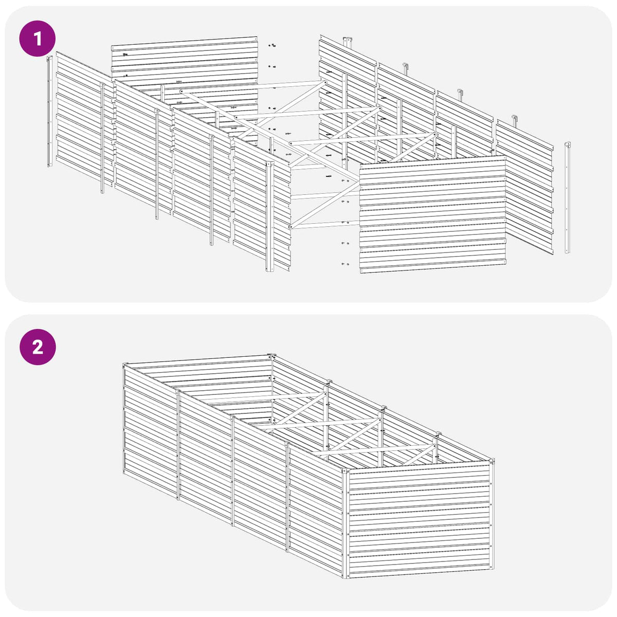 Raised Garden Bed Anthracite 320 x 80 x 55 cm cold-rolled steel