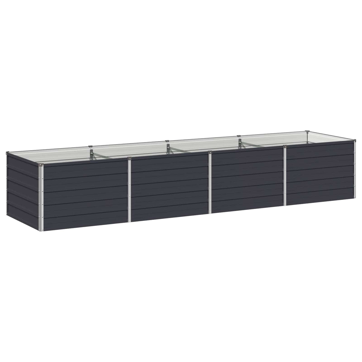 Raised Garden Bed Anthracite 320 x 80 x 55 cm cold-rolled steel
