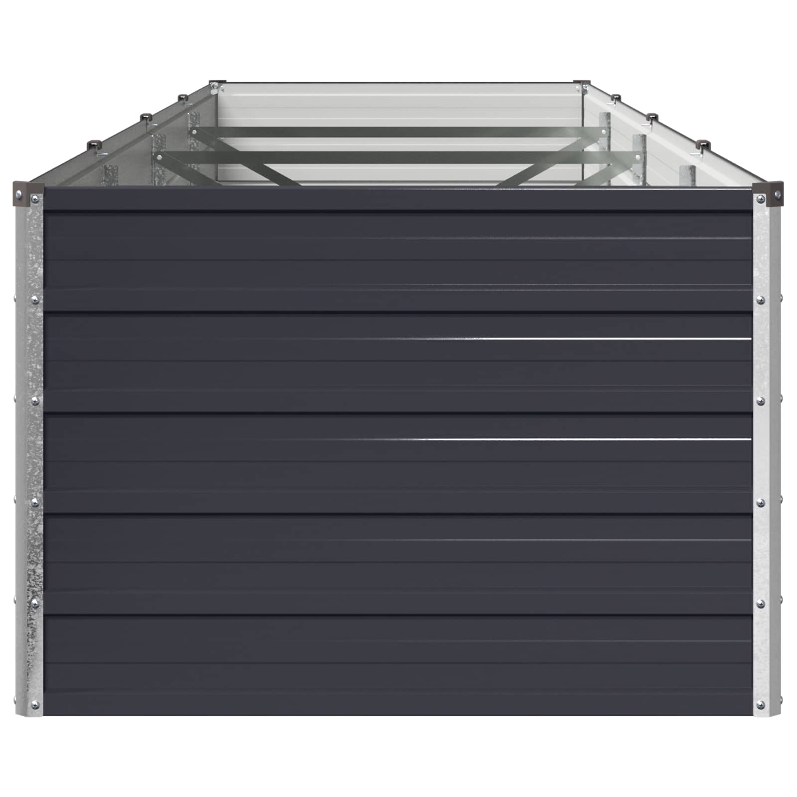Raised Garden Bed Anthracite 320 x 80 x 55 cm cold-rolled steel