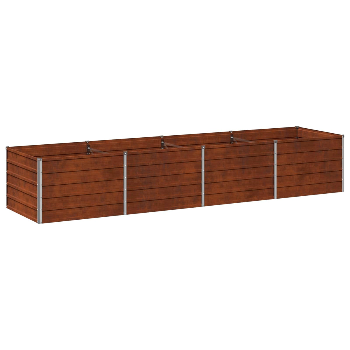 Raised Garden Bed Rusty 320 x 80 x 55 cm corton