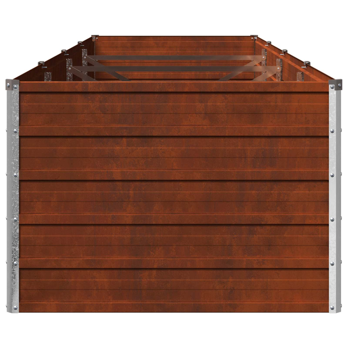 Raised Garden Bed Rusty 320 x 80 x 55 cm corton