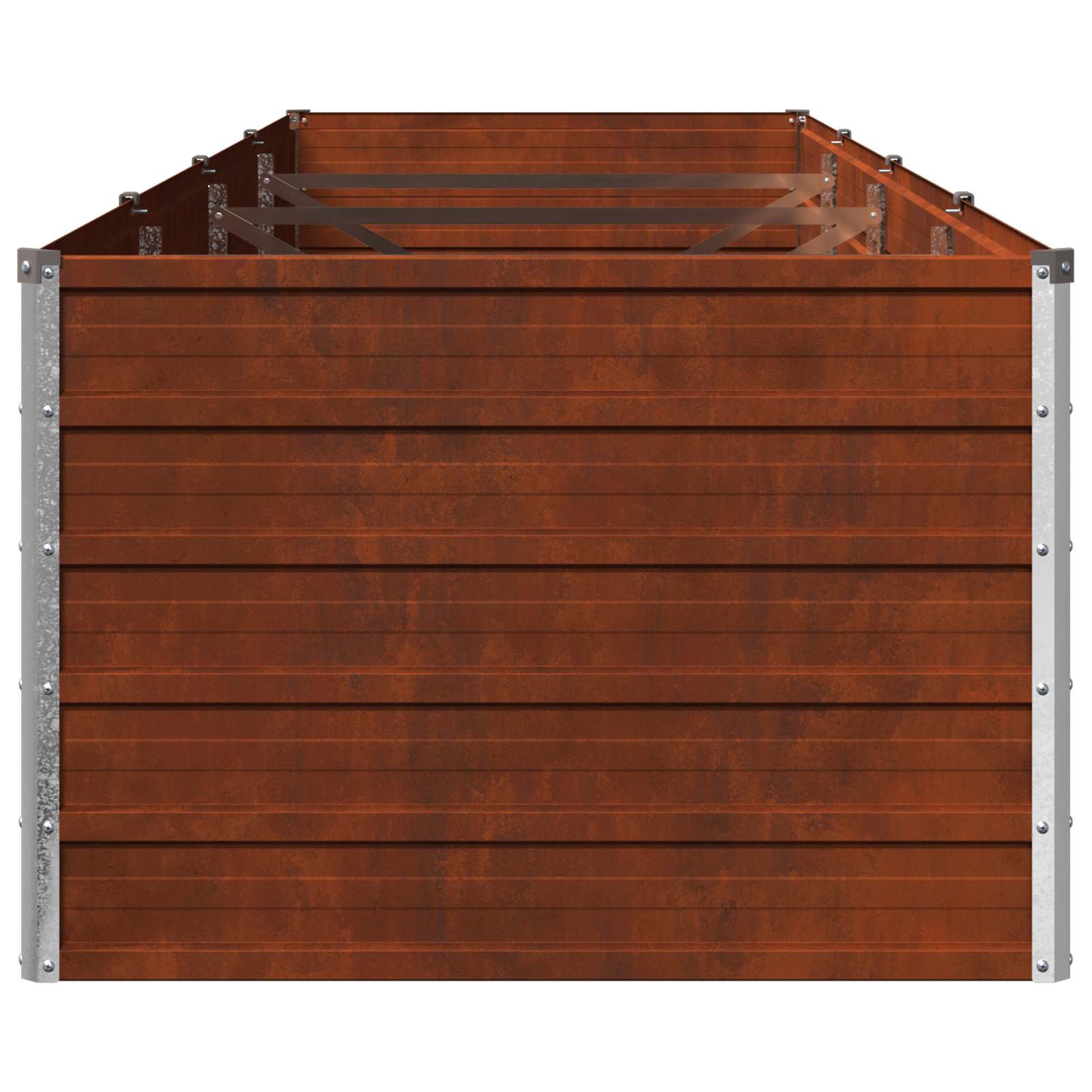 Raised Garden Bed Rusty 320 x 80 x 55 cm corton