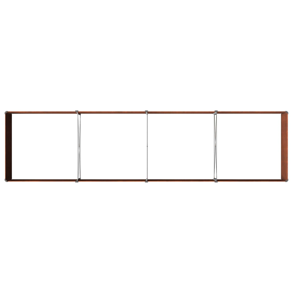 Raised Garden Bed Rusty 320 x 80 x 55 cm corton