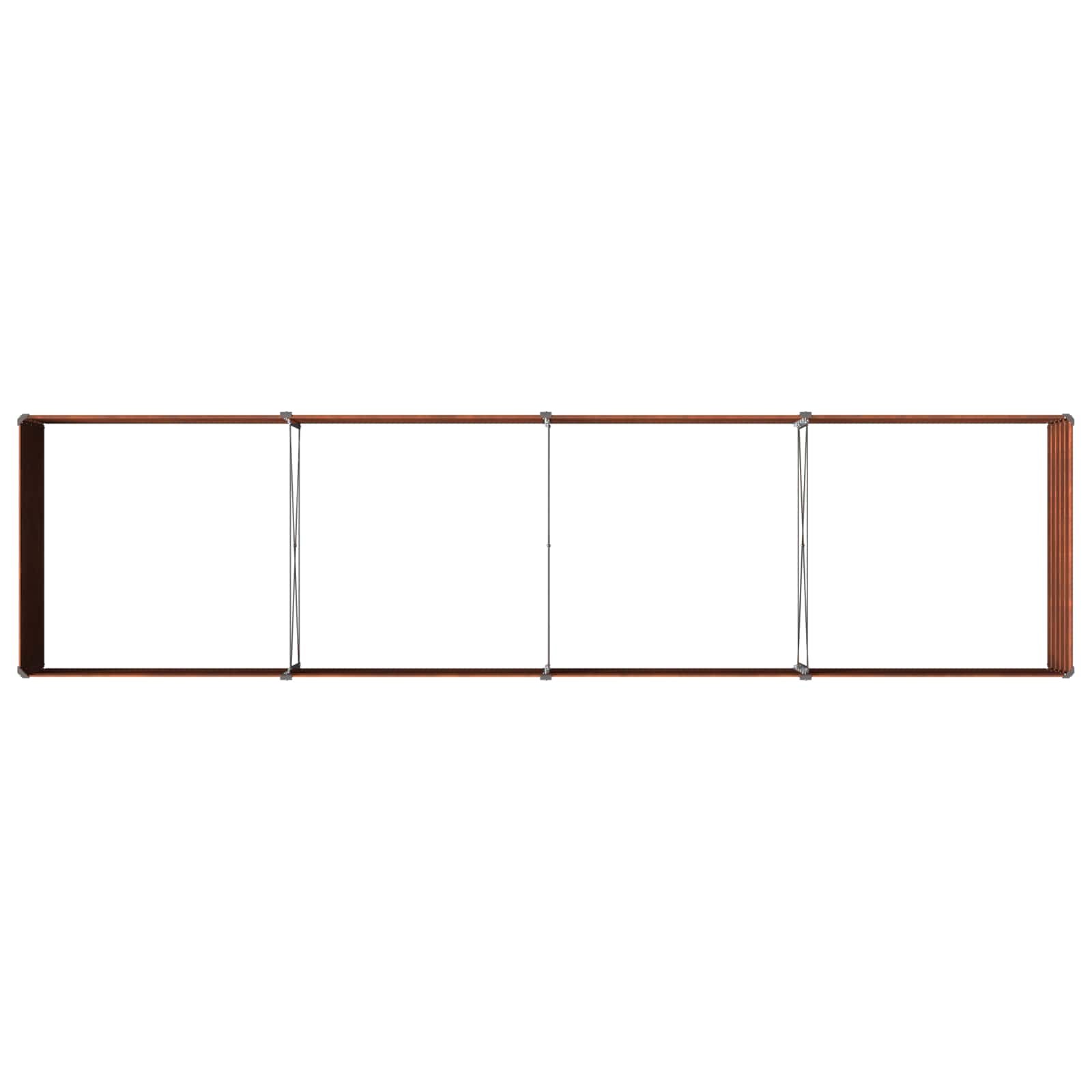 Raised Garden Bed Rusty 320 x 80 x 55 cm corton