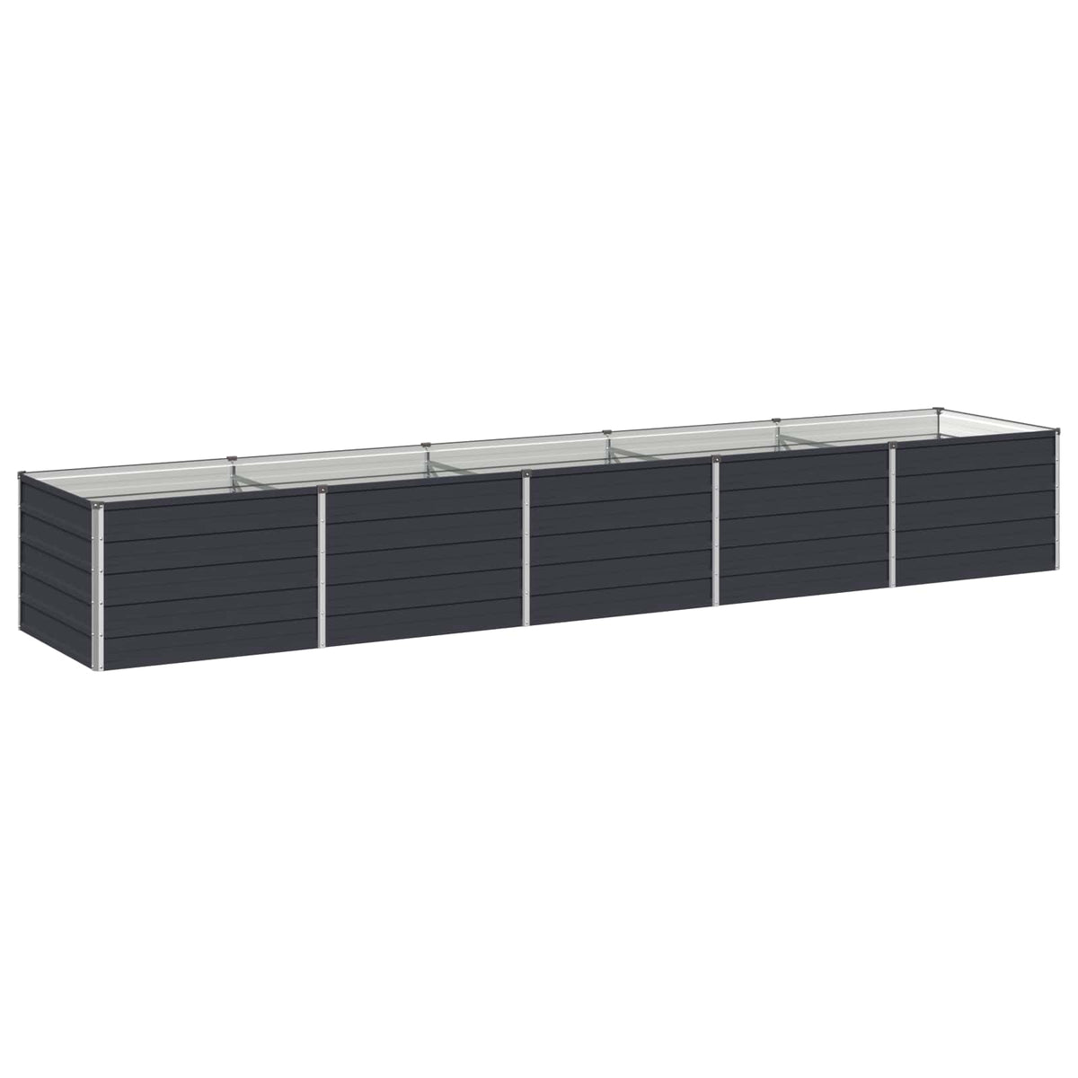 Raised Garden Bed Anthracite 400 x 80 x 55 cm cold-rolled steel