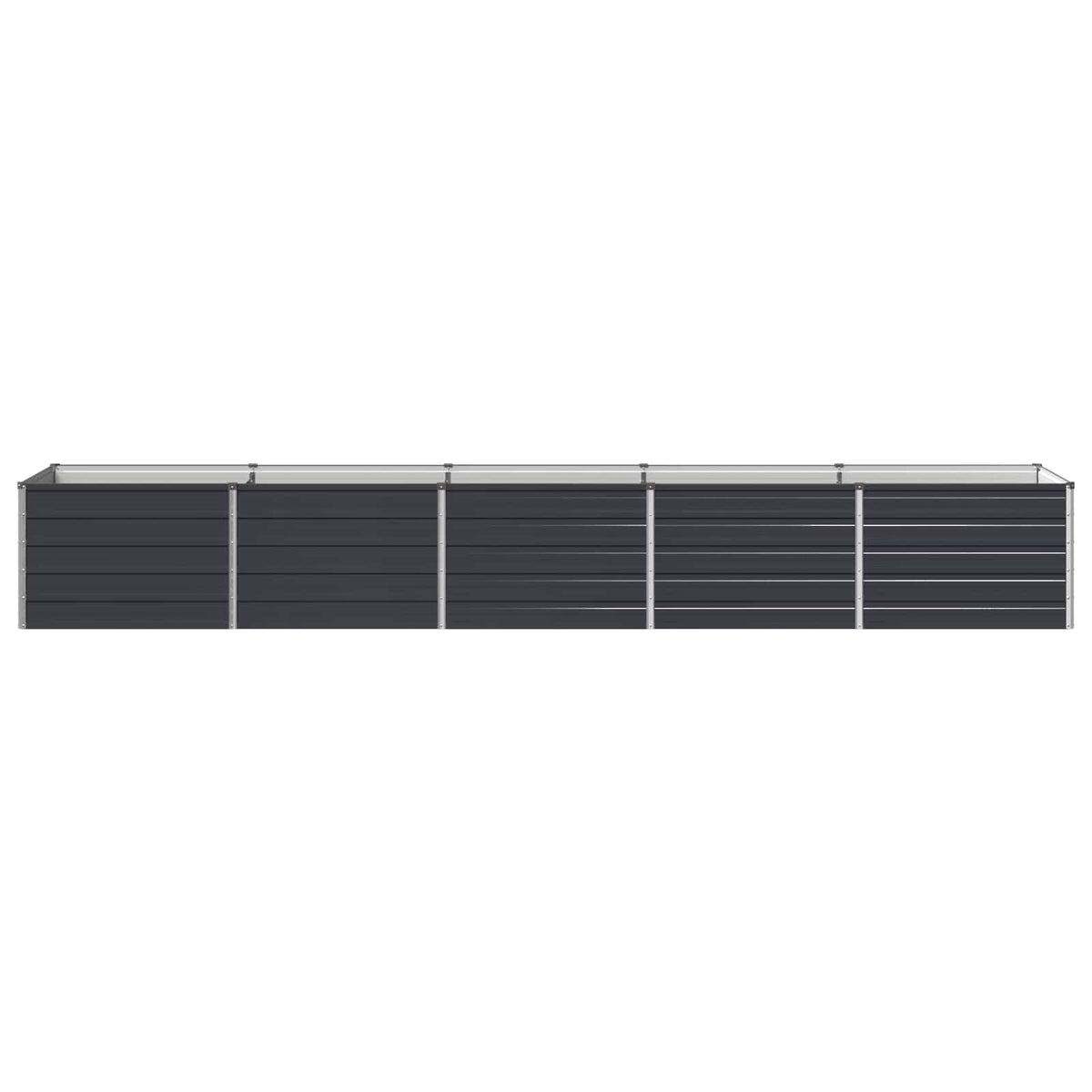 Raised Garden Bed Anthracite 400 x 80 x 55 cm cold-rolled steel