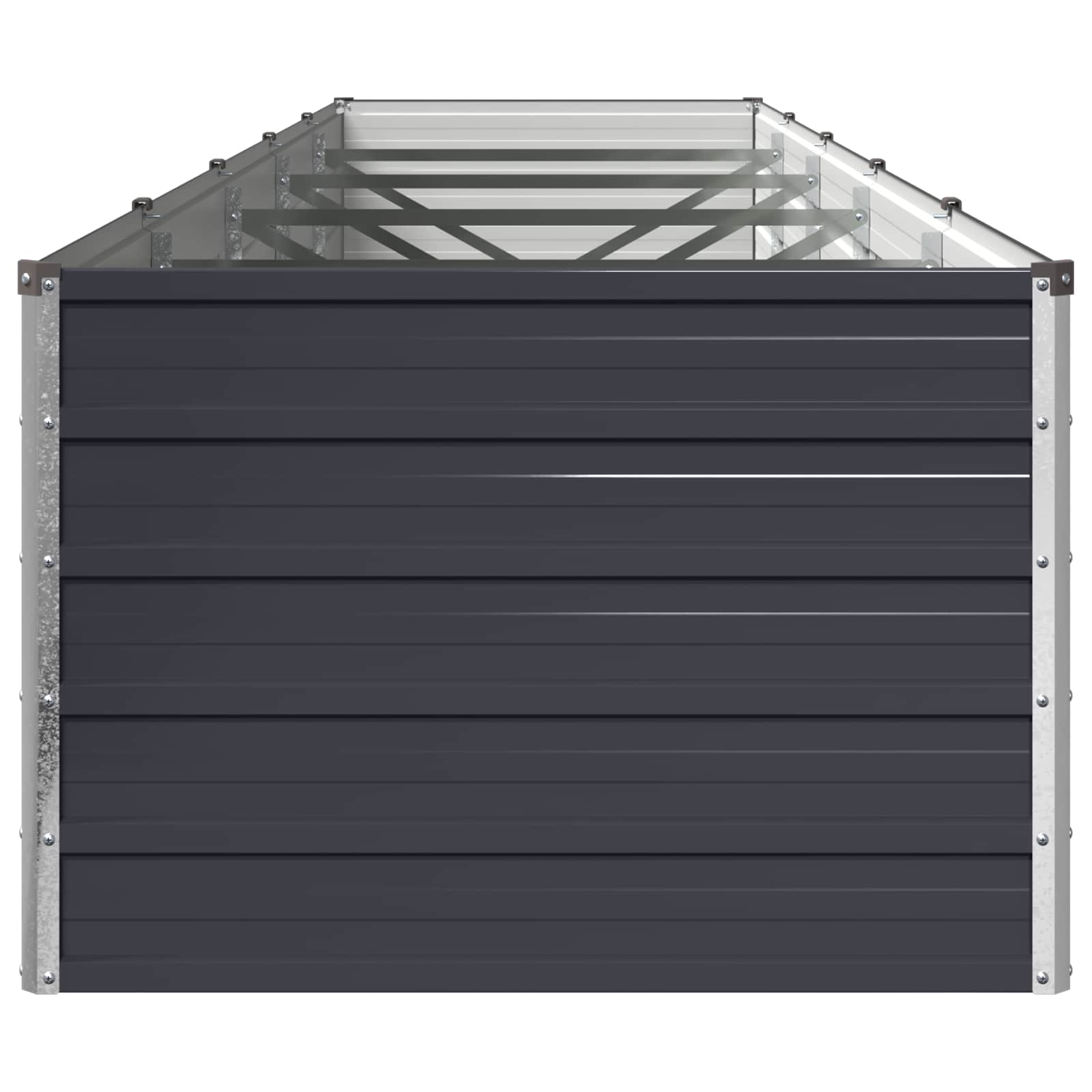 Raised Garden Bed Anthracite 400 x 80 x 55 cm cold-rolled steel