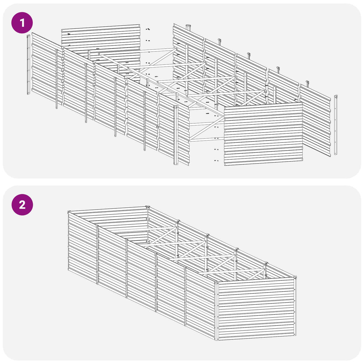 Raised Garden Bed Rusty 400 x 80 x 55 cm corton