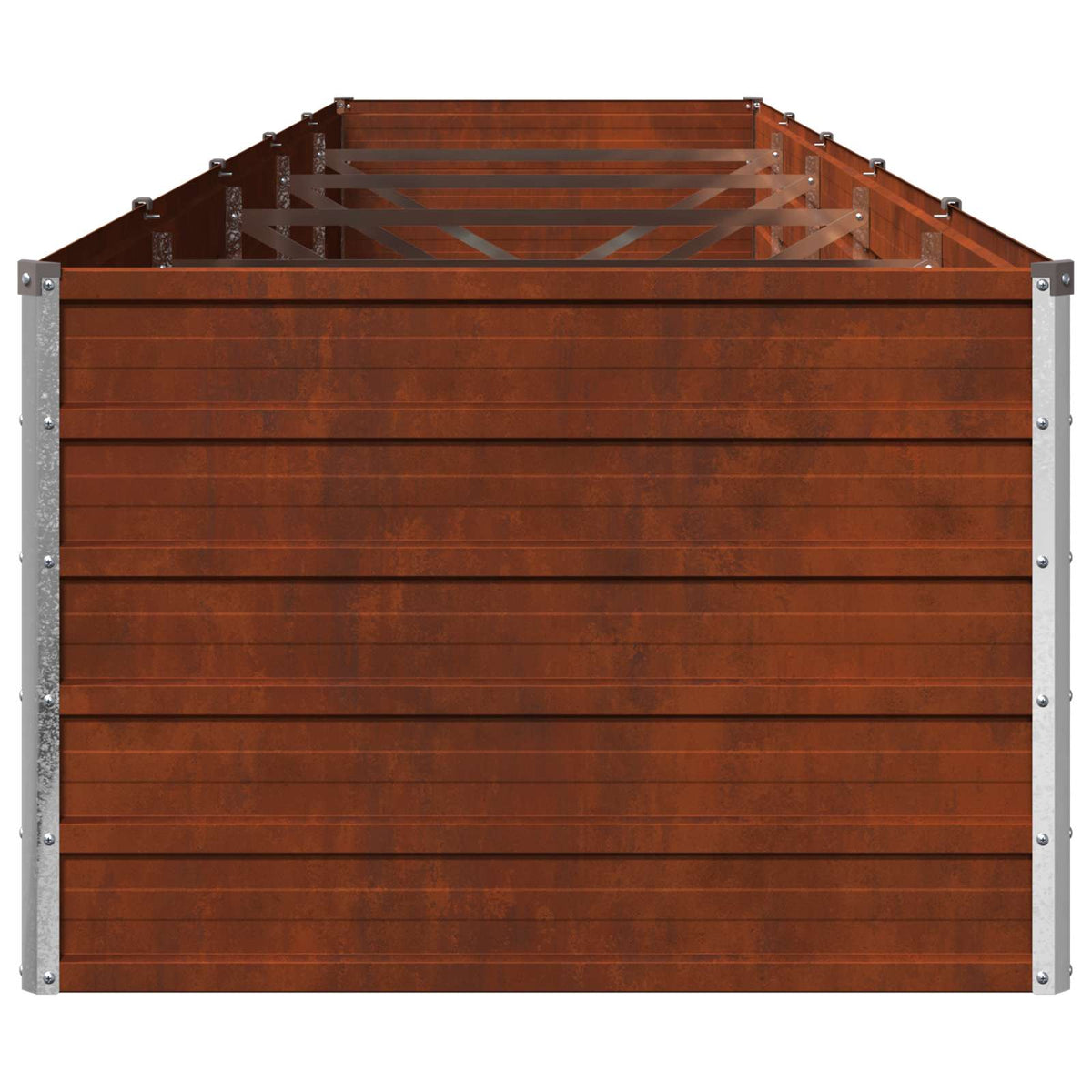 Raised Garden Bed Rusty 400 x 80 x 55 cm corton