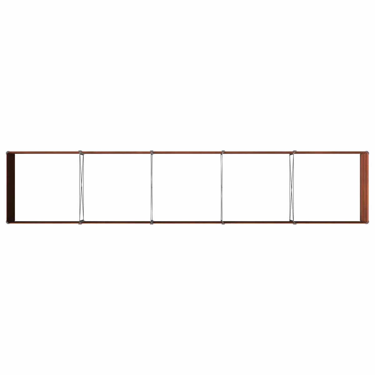 Raised Garden Bed Rusty 400 x 80 x 55 cm corton