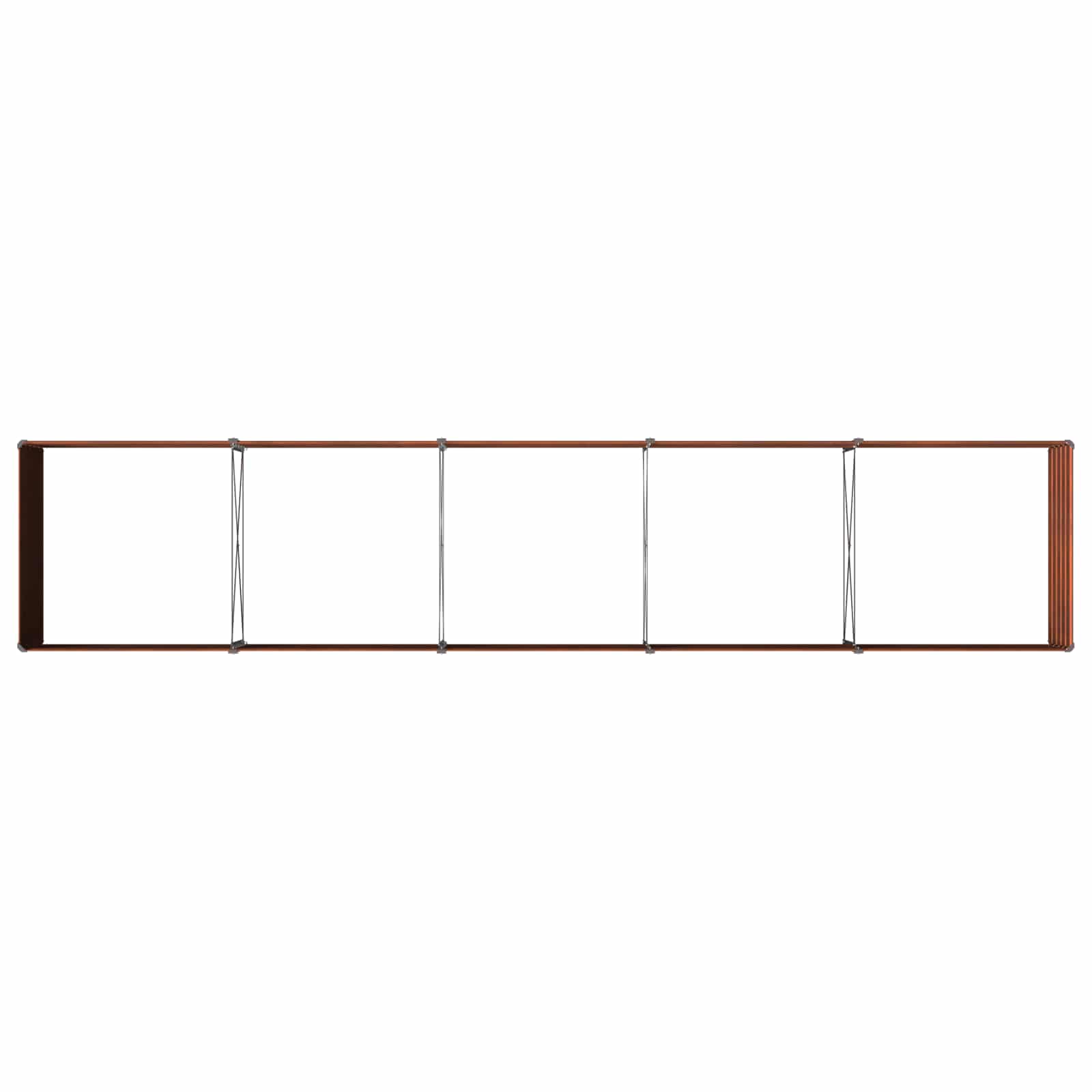 Raised Garden Bed Rusty 400 x 80 x 55 cm corton