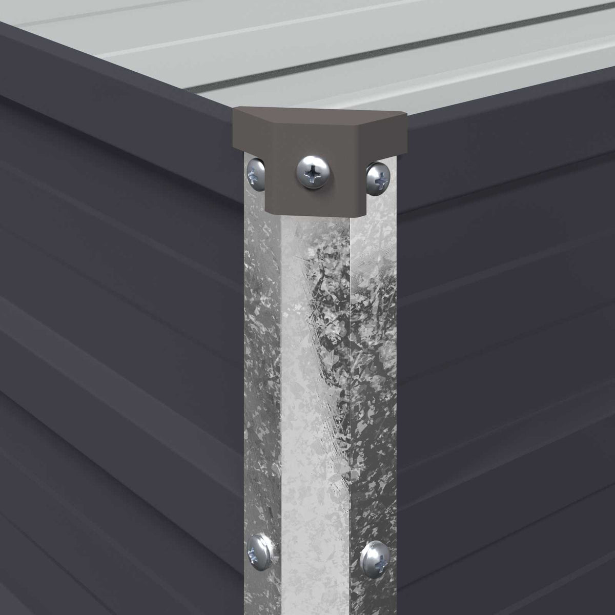 Raised Garden Bed Anthracite 600 x 80 x 55 cm cold-rolled steel