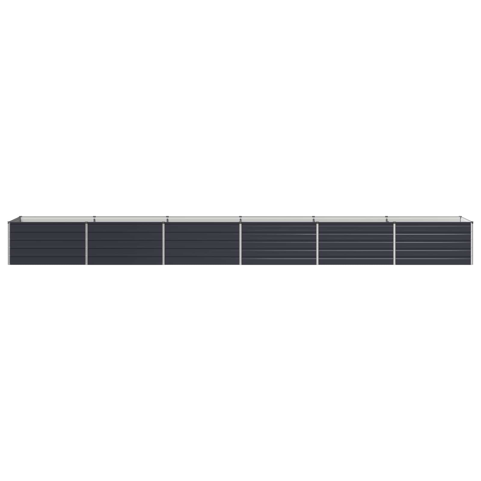 Raised Garden Bed Anthracite 600 x 80 x 55 cm cold-rolled steel