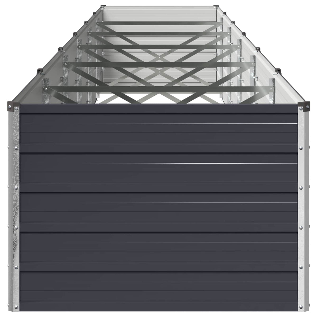 Raised Garden Bed Anthracite 600 x 80 x 55 cm cold-rolled steel