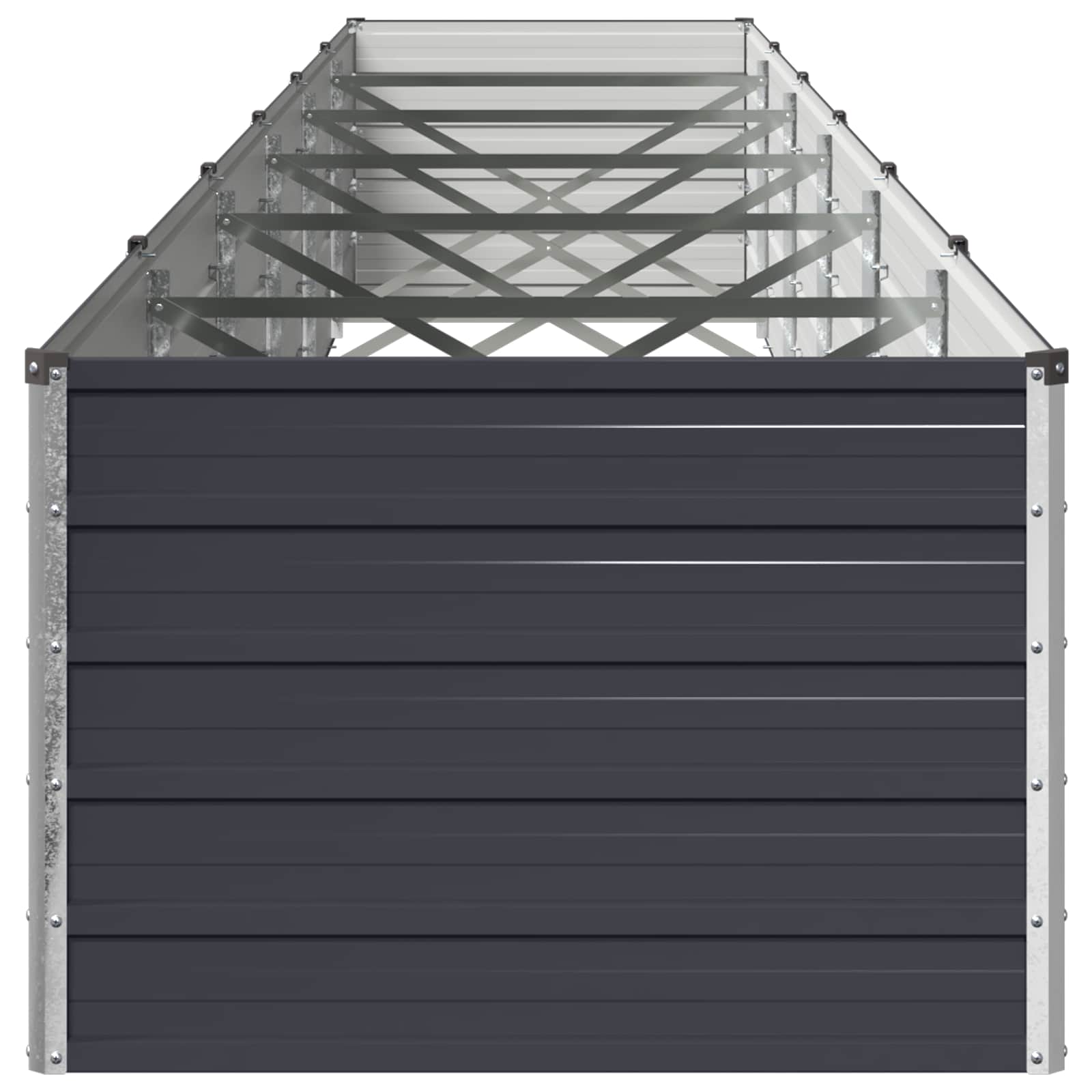 Raised Garden Bed Anthracite 600 x 80 x 55 cm cold-rolled steel