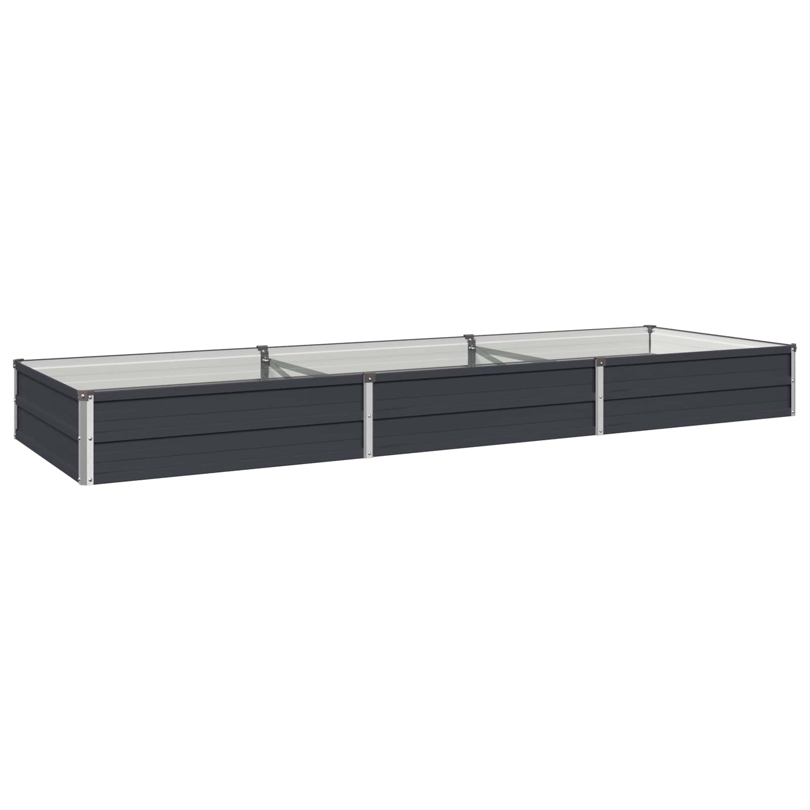 Raised Garden Bed Anthracite 240 x 80 x 24 cm cold-rolled steel