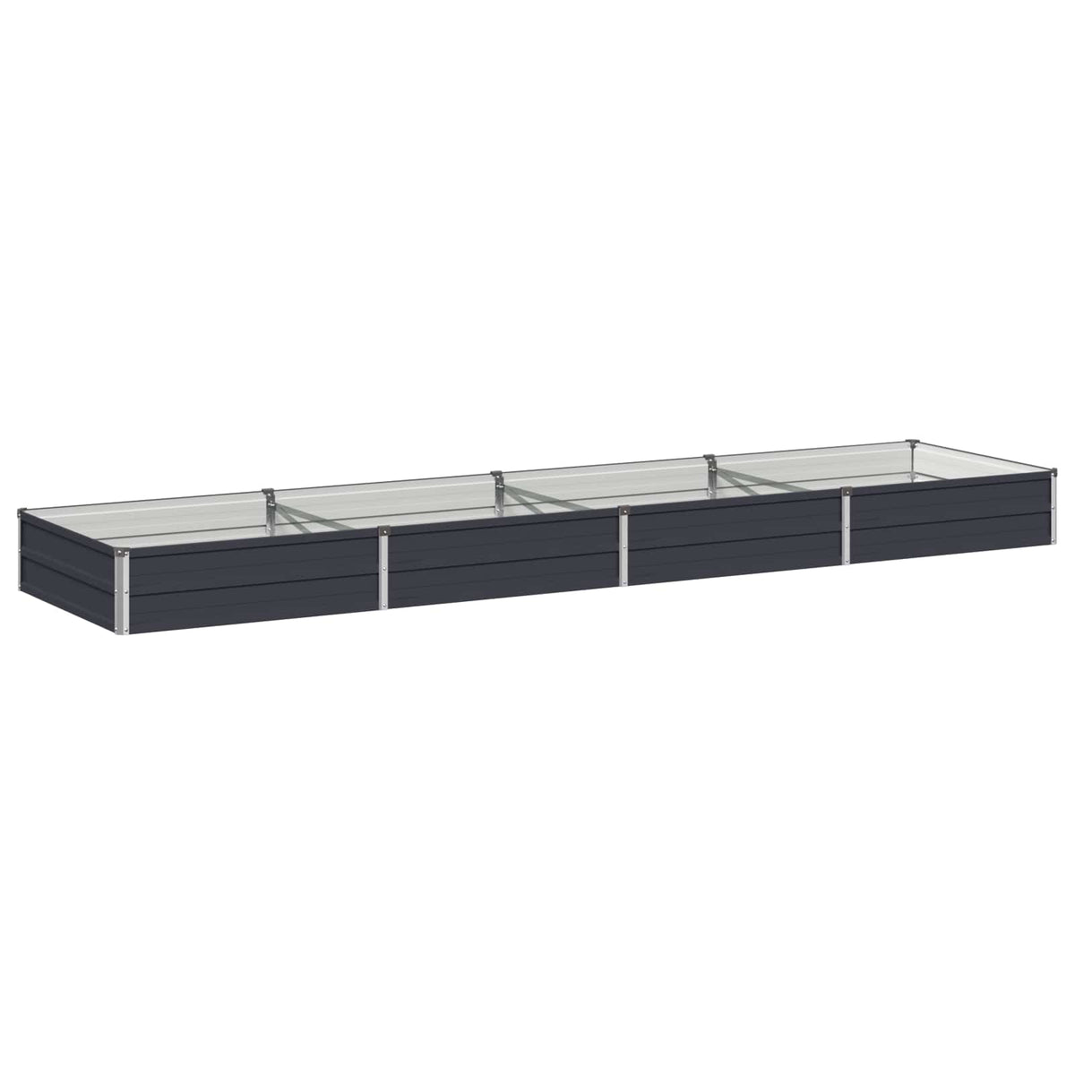 Raised Garden Bed Anthracite 320 x 80 x 24 cm cold-rolled steel
