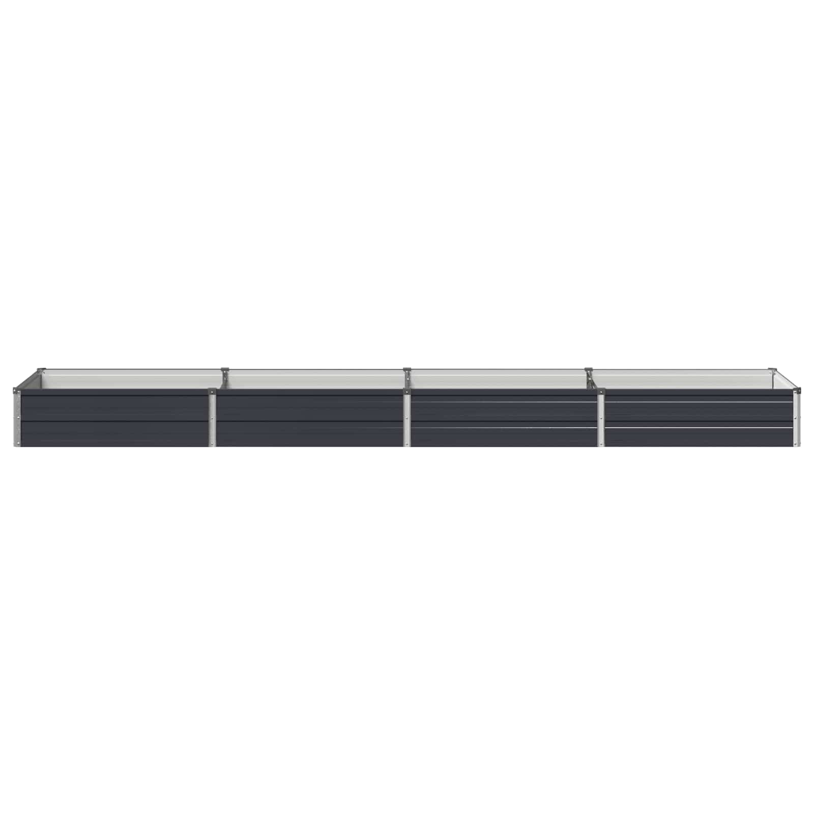 Raised Garden Bed Anthracite 320 x 80 x 24 cm cold-rolled steel