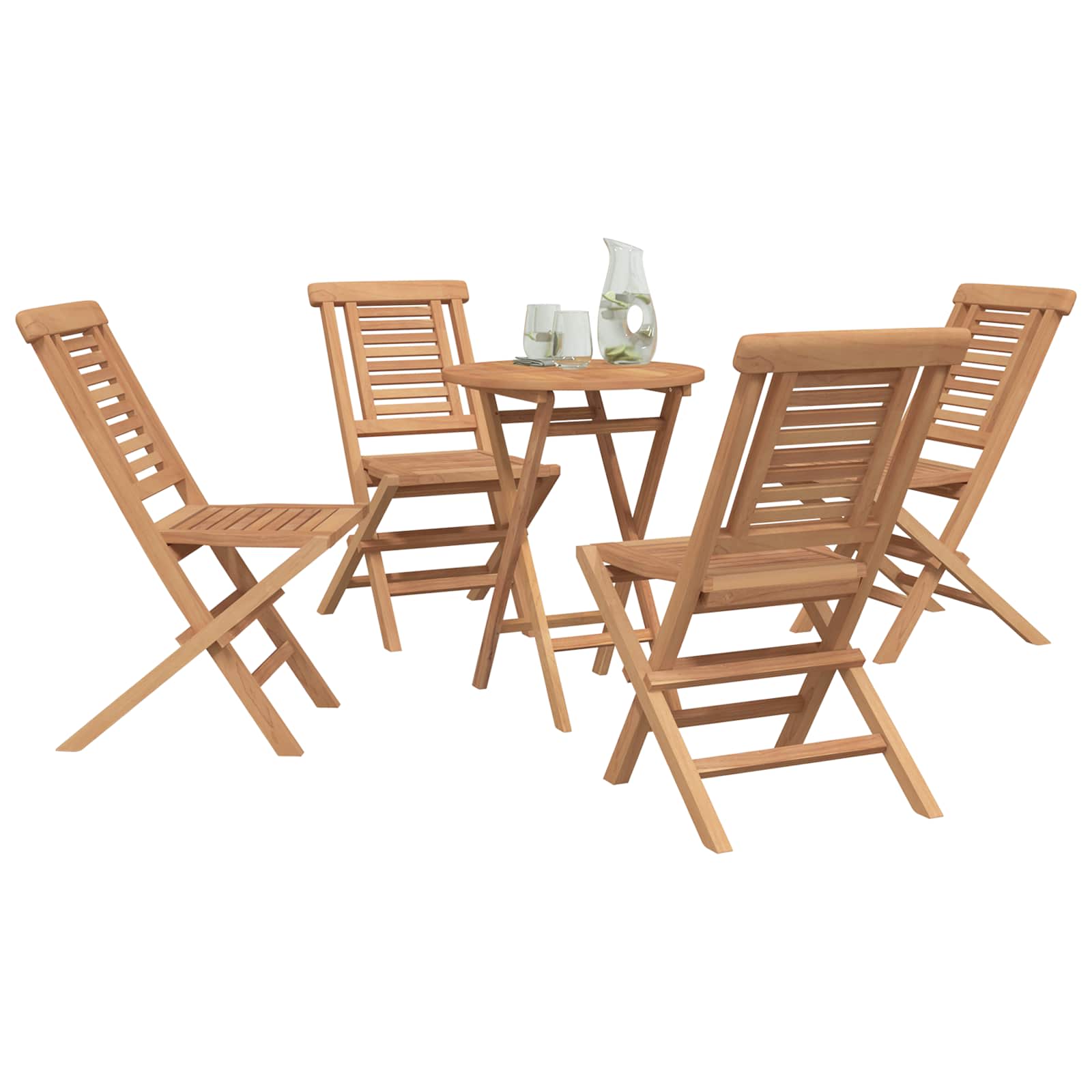 Garden Set 3 pcs Brown Solid Teak Wood