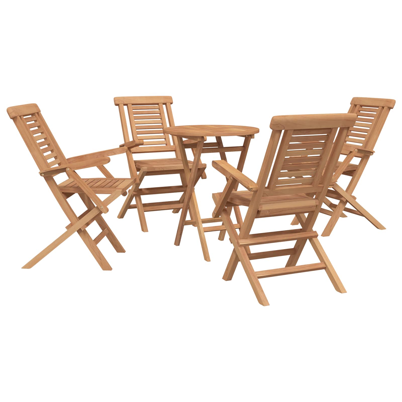 Garden Set 3 pcs Brown Solid Teak Wood