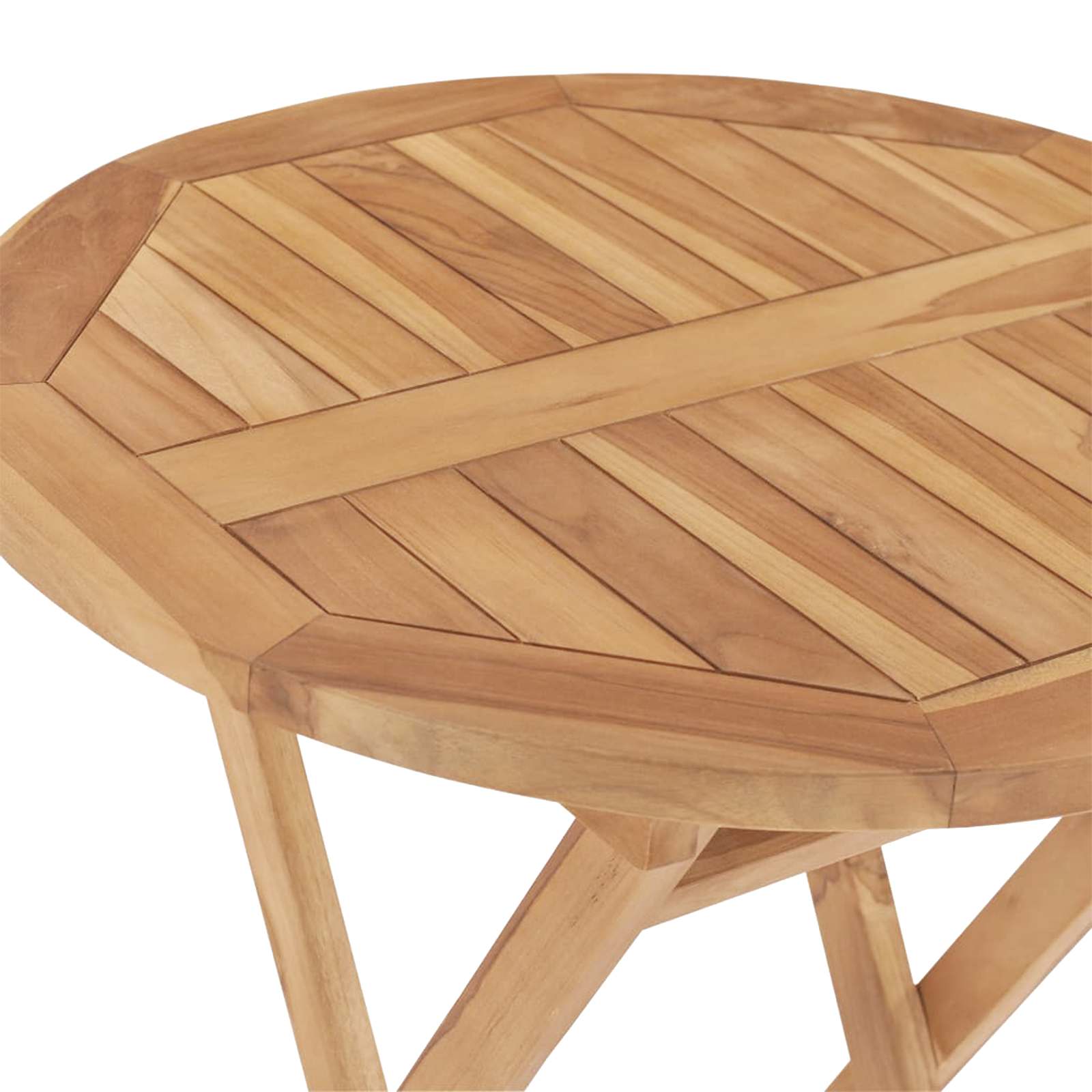 Garden Set 5 pcs Brown Solid Teak Wood