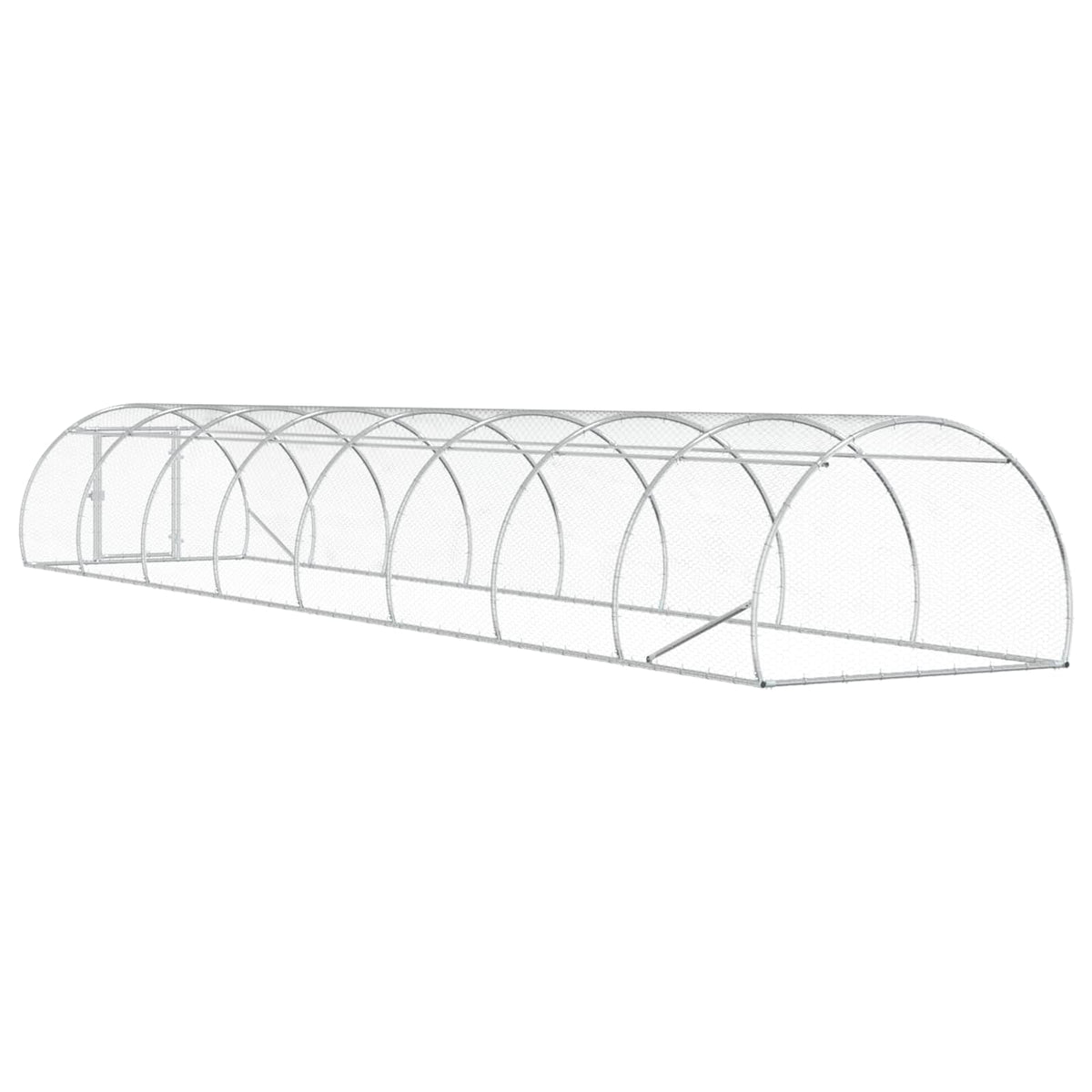 Chicken Coop Silver 800 x 150 x 100 cm Galvanised Steel