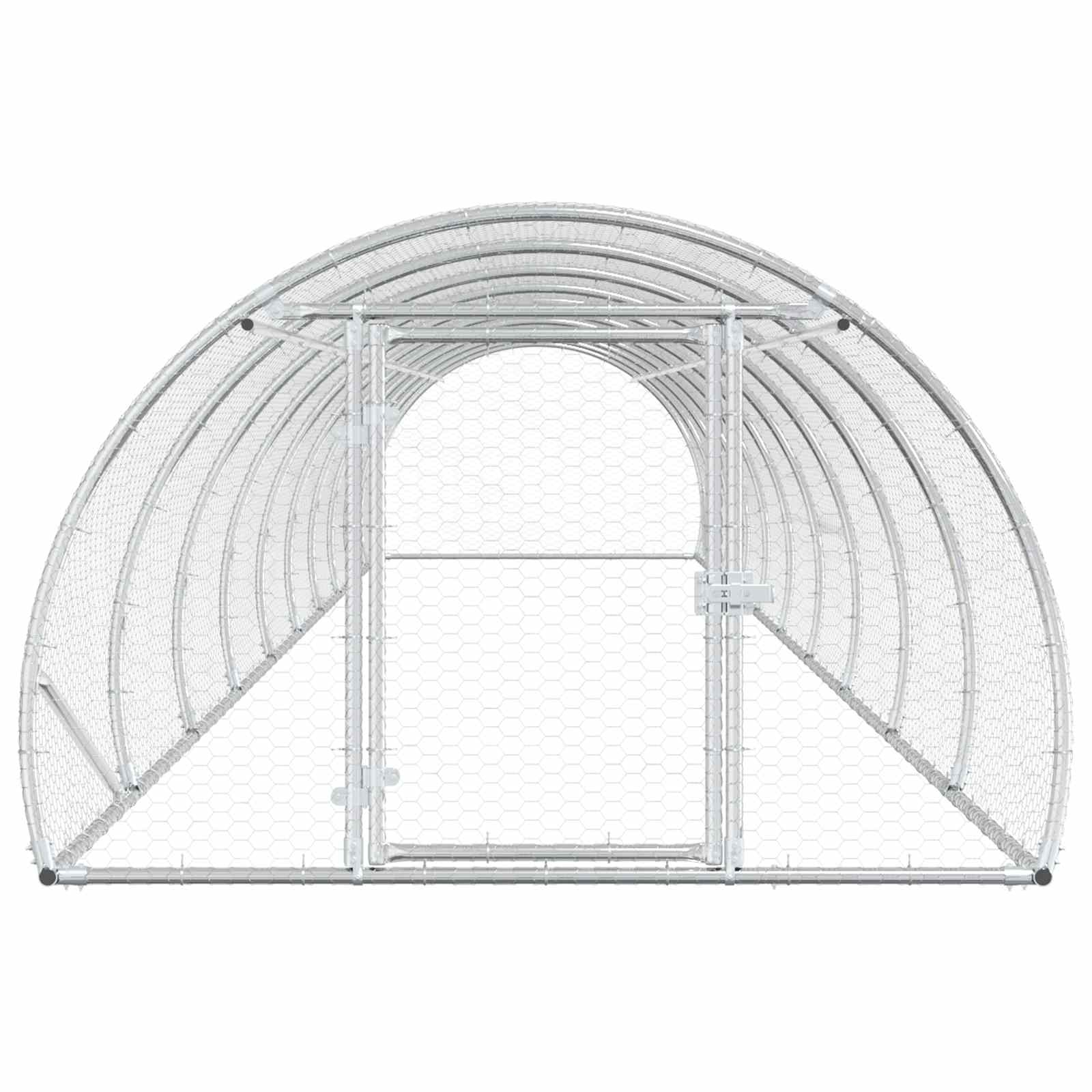 Chicken Coop Silver 1000 x 150 x 100 cm Galvanised Steel