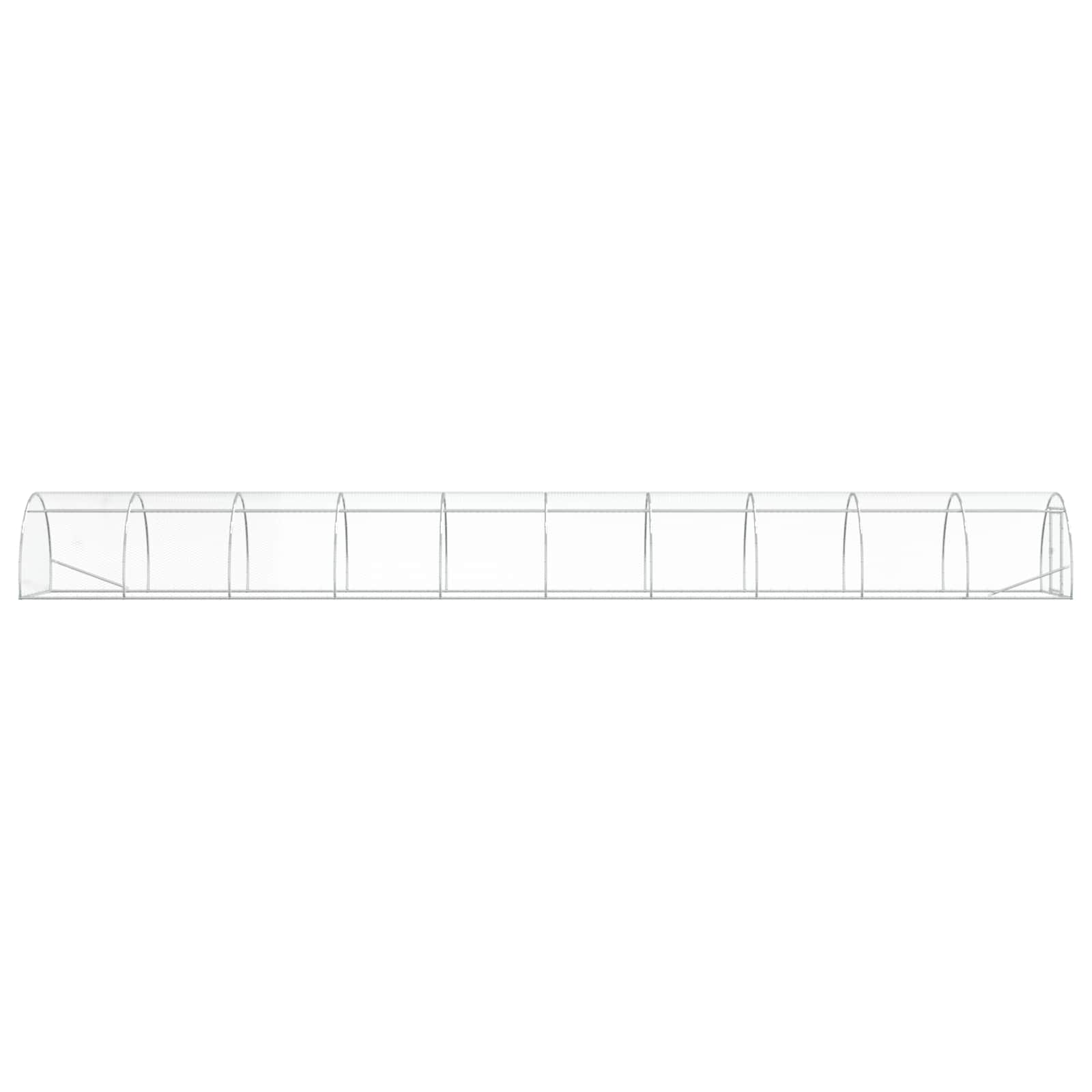 Chicken Coop Silver 1000 x 150 x 100 cm Galvanised Steel