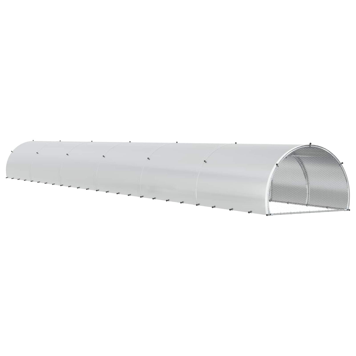 Chicken Coop Silver 1200 x 150 x 100 cm Galvanised Steel