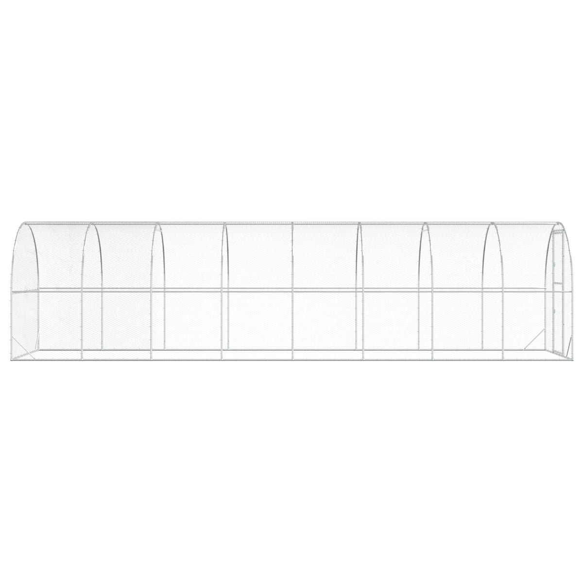 Chicken Coop Silver 800 x 200 x 200 cm Galvanised Steel