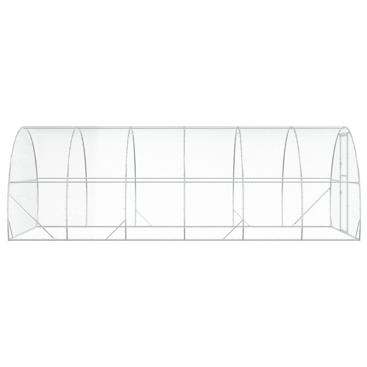 Chicken Coop Silver 600 x 300 x 200 cm Galvanised Steel