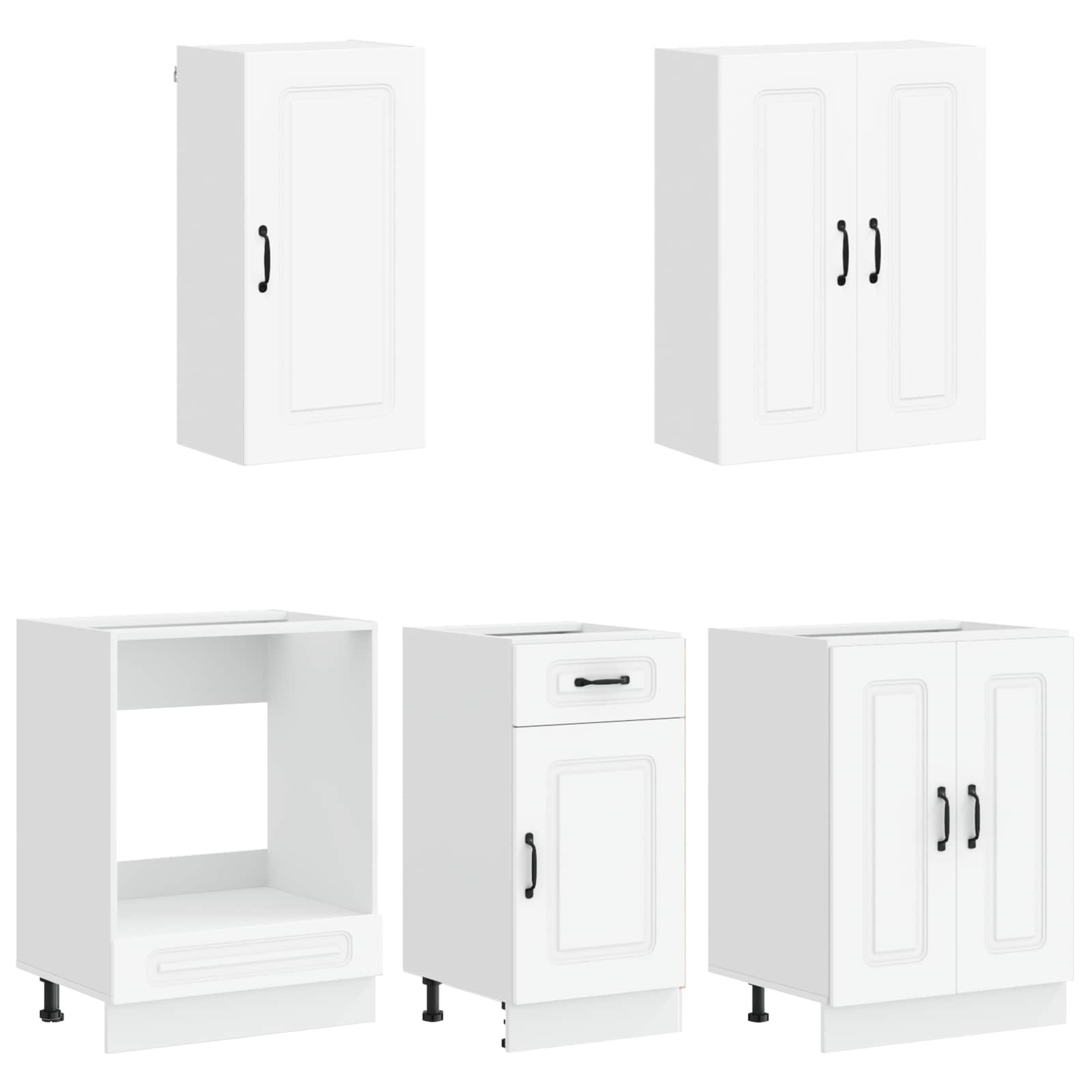 Kitchen Unit KALMAR 5 pcs White Engineered Wood