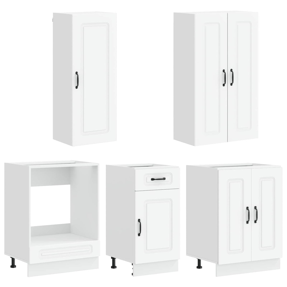 Kitchen Unit KALMAR 5 pcs White Engineered Wood