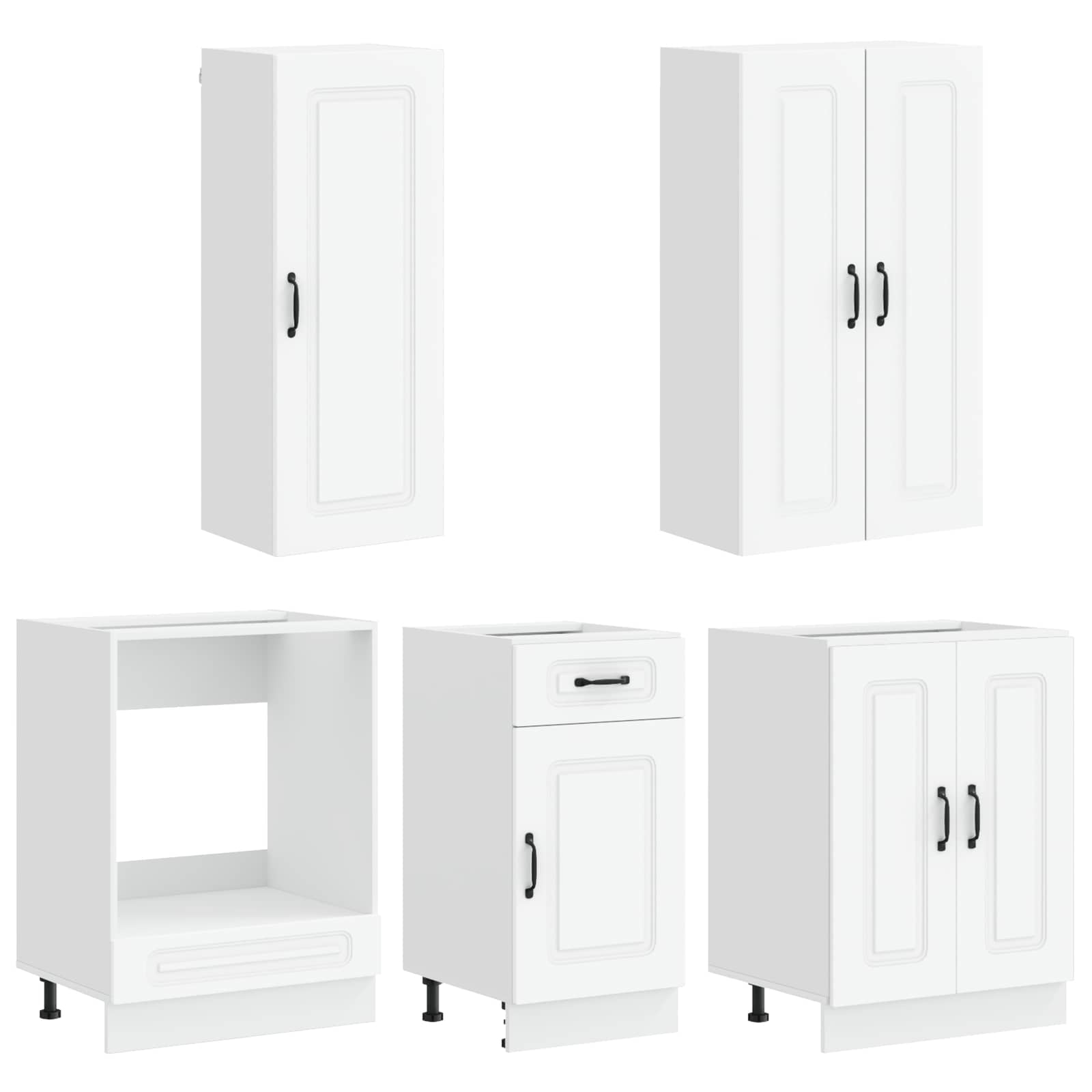 Kitchen Unit KALMAR 5 pcs White Engineered Wood