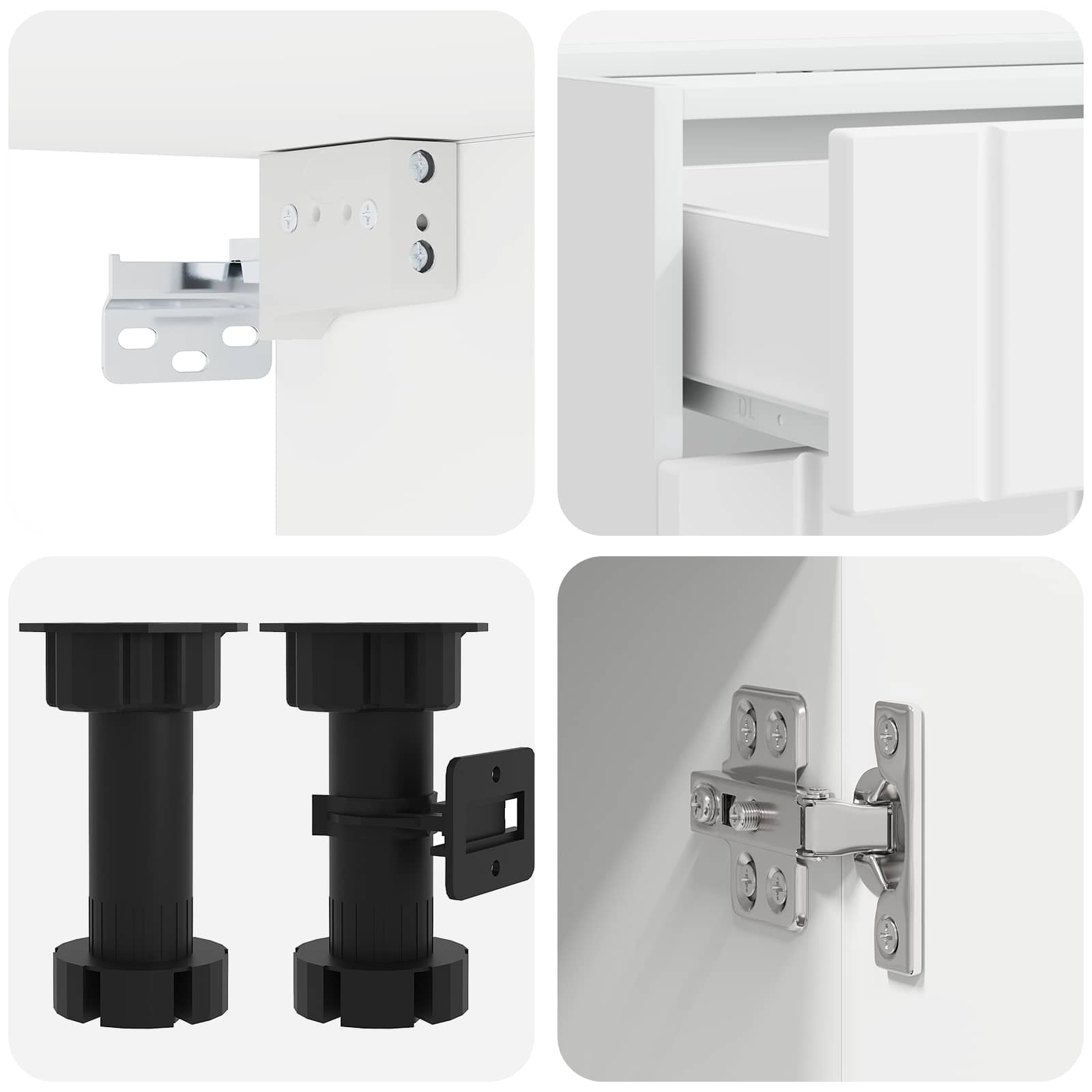 Kitchen Unit LUCCA 5 pcs White
