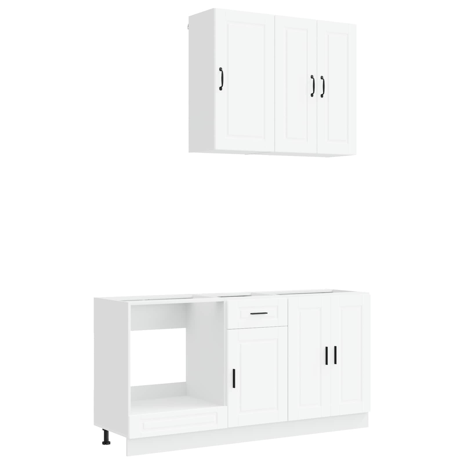 Kitchen Unit PORTO 5 pcs White Engineered Wood